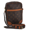 Authentic Louis Vuitton Monogram Danube Shoulder Cross Bag M45266 LV Junk 1855D