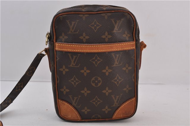 Authentic Louis Vuitton Monogram Danube Shoulder Cross Bag M45266 LV Junk 1855D