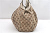 Authentic GUCCI Sukey Shoulder Tote Bag GG Canvas Leather 211944 Brown 1855G