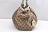 Authentic GUCCI Sukey Shoulder Tote Bag GG Canvas Leather 211944 Brown 1855G
