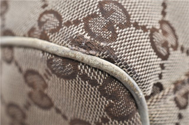 Authentic GUCCI Sukey Shoulder Tote Bag GG Canvas Leather 211944 Brown 1855G