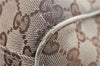 Authentic GUCCI Sukey Shoulder Tote Bag GG Canvas Leather 211944 Brown 1855G