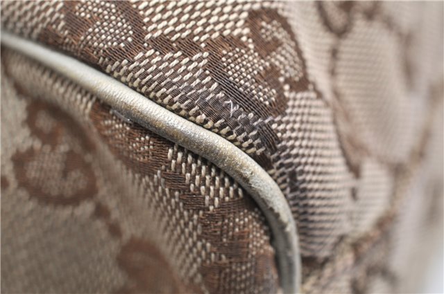 Authentic GUCCI Sukey Shoulder Tote Bag GG Canvas Leather 211944 Brown 1855G