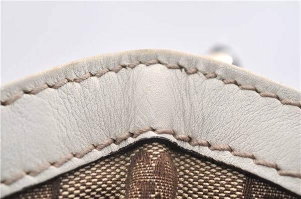 Authentic GUCCI Sukey Shoulder Tote Bag GG Canvas Leather 211944 Brown 1855G