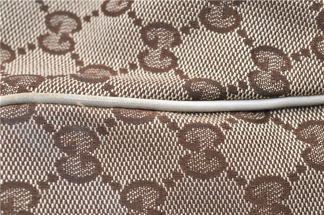 Authentic GUCCI Sukey Shoulder Tote Bag GG Canvas Leather 211944 Brown 1855G