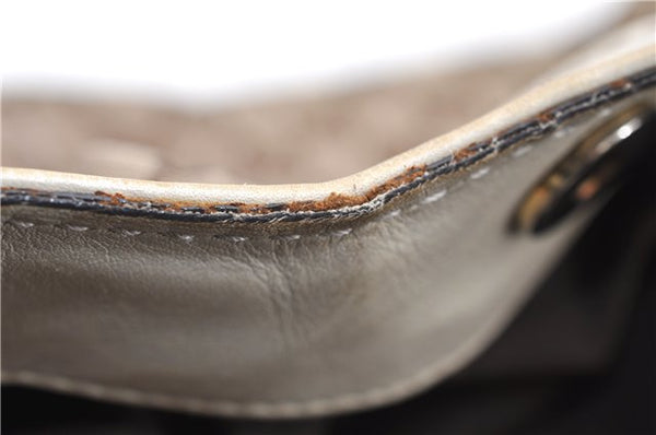 Authentic GUCCI Sukey Shoulder Tote Bag GG Canvas Leather 211944 Brown 1855G