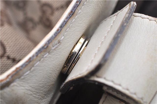 Authentic GUCCI Sukey Shoulder Tote Bag GG Canvas Leather 211944 Brown 1855G