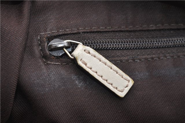 Authentic GUCCI Sukey Shoulder Tote Bag GG Canvas Leather 211944 Brown 1855G