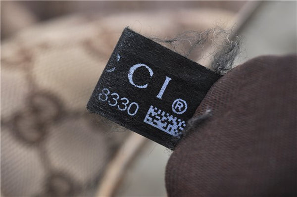 Authentic GUCCI Sukey Shoulder Tote Bag GG Canvas Leather 211944 Brown 1855G