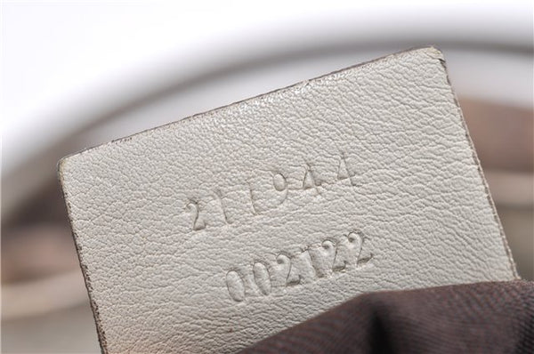 Authentic GUCCI Sukey Shoulder Tote Bag GG Canvas Leather 211944 Brown 1855G