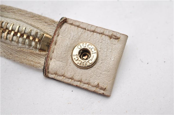 Authentic GUCCI Abbey Shoulder Tote Bag GG Canvas Leather 141470 Pink 1856G