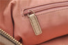 Authentic GUCCI Abbey Shoulder Tote Bag GG Canvas Leather 141470 Pink 1856G