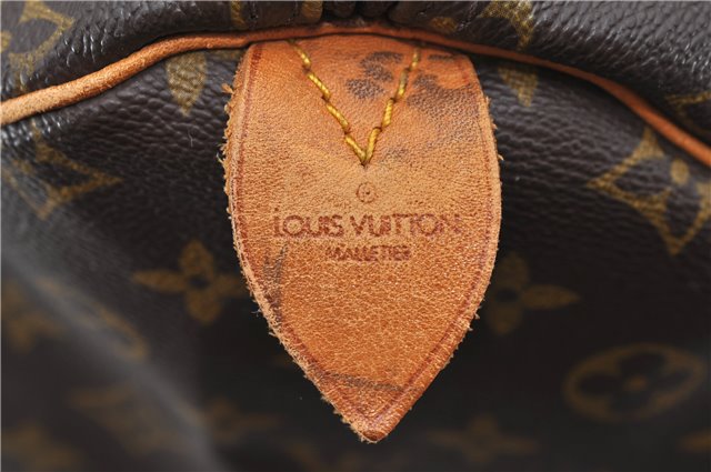 Authentic Louis Vuitton Monogram Keepall 55 Boston Bag M41424 LV 1857D