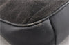Authentic GUCCI Bamboo 2Way Hand Shoulder Bag Suede Leather Junk Black 1857G