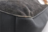 Authentic GUCCI Bamboo 2Way Hand Shoulder Bag Suede Leather Junk Black 1857G