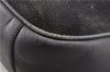 Authentic GUCCI Bamboo 2Way Hand Shoulder Bag Suede Leather Junk Black 1857G