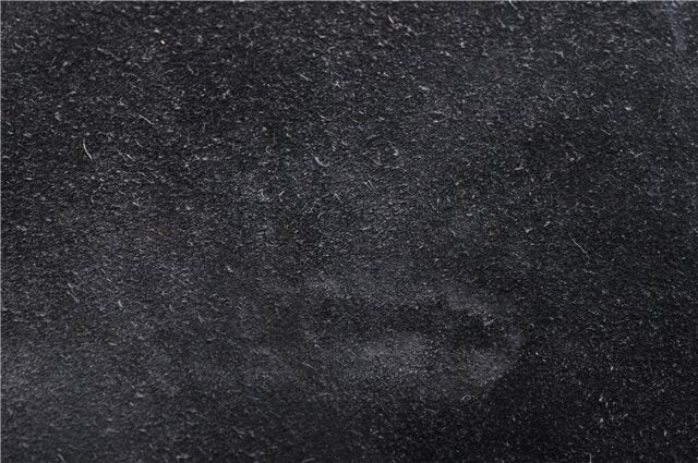 Authentic GUCCI Bamboo 2Way Hand Shoulder Bag Suede Leather Junk Black 1857G