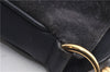 Authentic GUCCI Bamboo 2Way Hand Shoulder Bag Suede Leather Junk Black 1857G