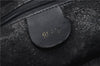 Authentic GUCCI Bamboo 2Way Hand Shoulder Bag Suede Leather Junk Black 1857G