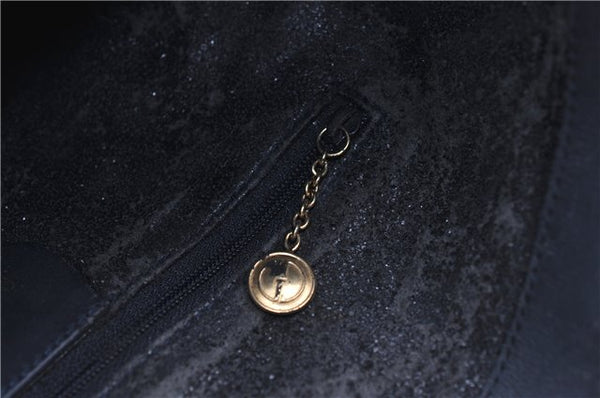 Authentic GUCCI Bamboo 2Way Hand Shoulder Bag Suede Leather Junk Black 1857G