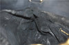 Authentic GUCCI Bamboo 2Way Hand Shoulder Bag Suede Leather Junk Black 1857G