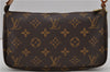 Authentic Louis Vuitton Monogram Pochette Accessoires Pouch M51980 LV 1858D