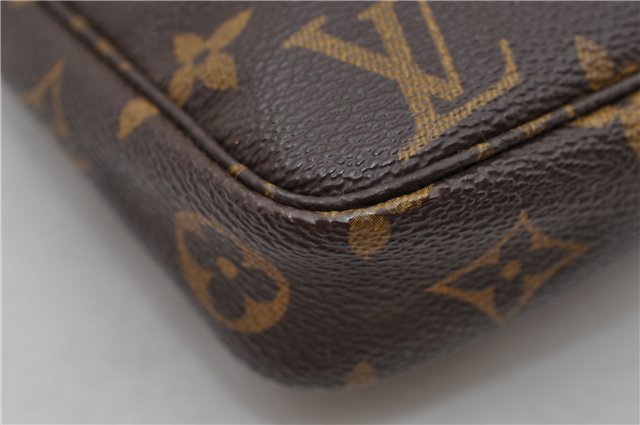 Authentic Louis Vuitton Monogram Pochette Accessoires Pouch M51980 LV 1858D