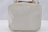 Authentic GUCCI Bamboo 2way Shoulder Hand Bag Purse Leather White Junk 1858G