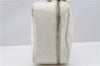 Authentic GUCCI Bamboo 2way Shoulder Hand Bag Purse Leather White Junk 1858G
