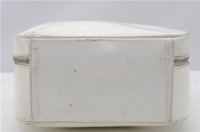 Authentic GUCCI Bamboo 2way Shoulder Hand Bag Purse Leather White Junk 1858G