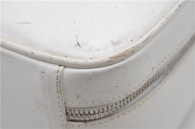 Authentic GUCCI Bamboo 2way Shoulder Hand Bag Purse Leather White Junk 1858G