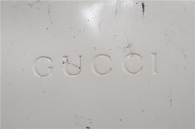 Authentic GUCCI Bamboo 2way Shoulder Hand Bag Purse Leather White Junk 1858G