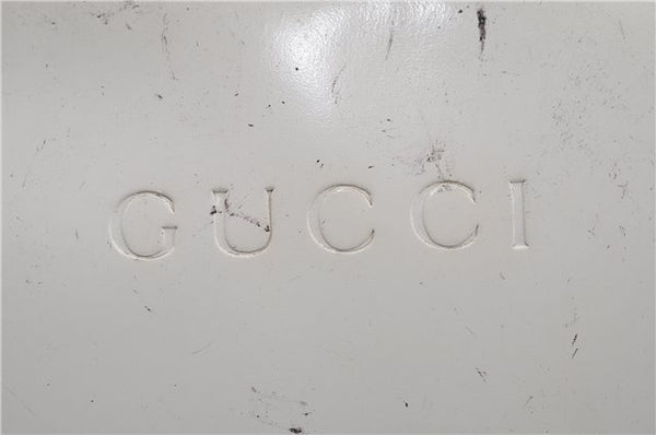 Authentic GUCCI Bamboo 2way Shoulder Hand Bag Purse Leather White Junk 1858G
