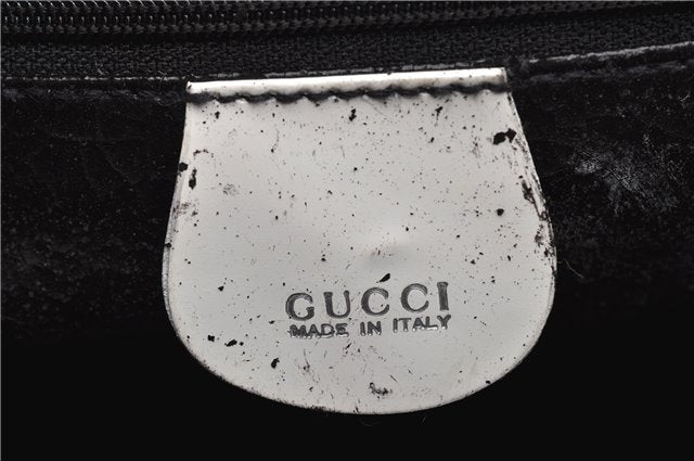 Authentic GUCCI Bamboo 2way Shoulder Hand Bag Purse Leather White Junk 1858G