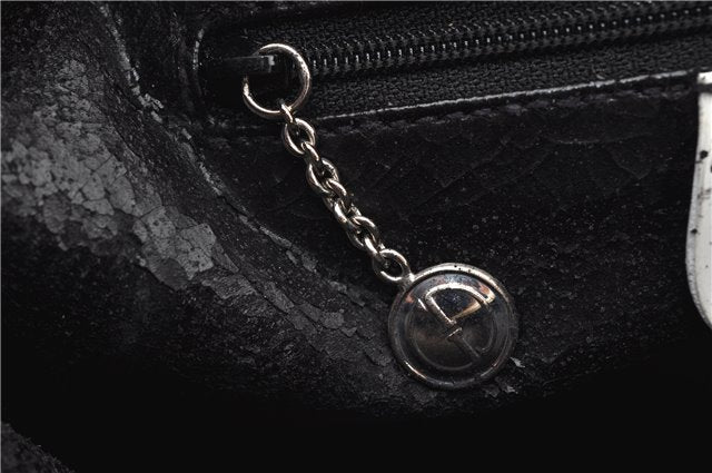 Authentic GUCCI Bamboo 2way Shoulder Hand Bag Purse Leather White Junk 1858G