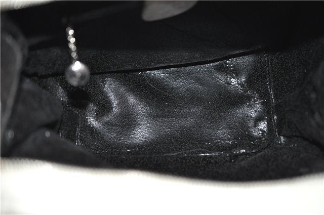 Authentic GUCCI Bamboo 2way Shoulder Hand Bag Purse Leather White Junk 1858G