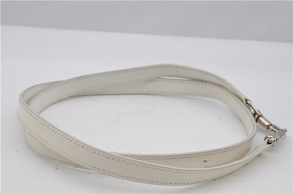 Authentic GUCCI Bamboo 2way Shoulder Hand Bag Purse Leather White Junk 1858G