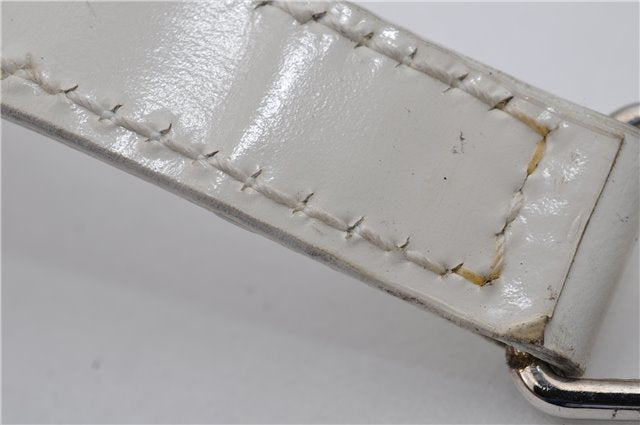 Authentic GUCCI Bamboo 2way Shoulder Hand Bag Purse Leather White Junk 1858G