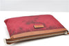 Authentic GUCCI Clutch Hand Bag Purse GG Nylon Leather 282071 Red 1859G