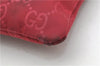 Authentic GUCCI Clutch Hand Bag Purse GG Nylon Leather 282071 Red 1859G