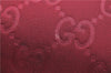 Authentic GUCCI Clutch Hand Bag Purse GG Nylon Leather 282071 Red 1859G
