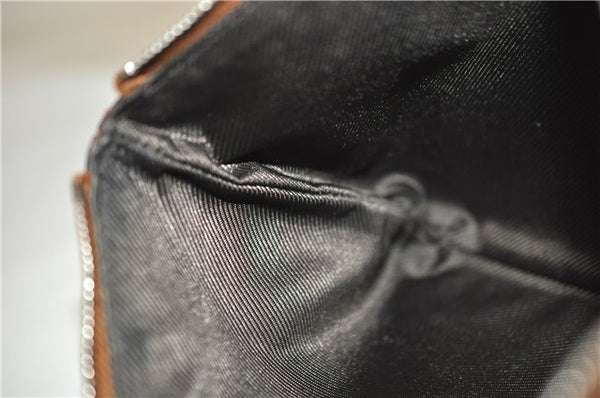 Authentic GUCCI Clutch Hand Bag Purse GG Nylon Leather 282071 Red 1859G