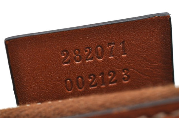 Authentic GUCCI Clutch Hand Bag Purse GG Nylon Leather 282071 Red 1859G