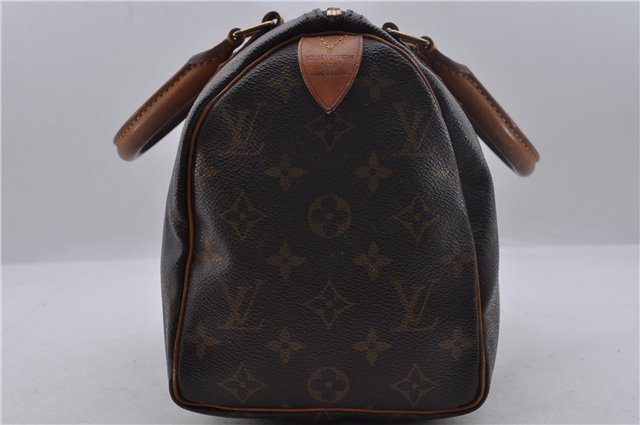 Authentic Louis Vuitton Monogram Speedy 25 Hand Bag M41528 LV 1860D