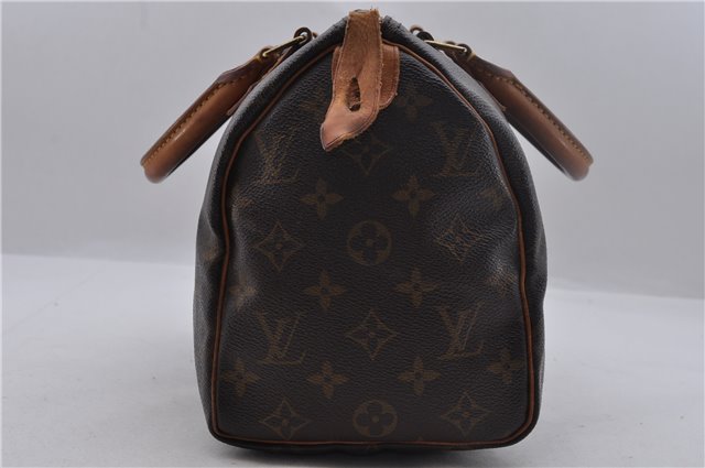 Authentic Louis Vuitton Monogram Speedy 25 Hand Bag M41528 LV 1860D