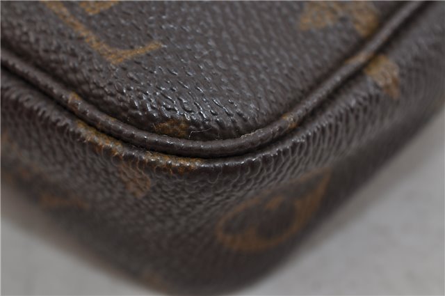 Authentic Louis Vuitton Monogram Pochette Accessoires Pouch M51980 LV 1861D