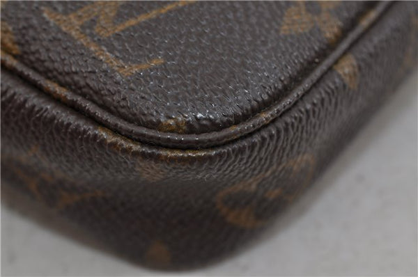 Authentic Louis Vuitton Monogram Pochette Accessoires Pouch M51980 LV 1861D