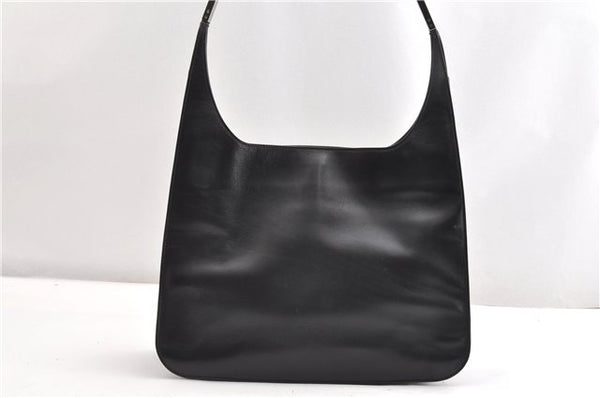 Authentic GUCCI Vintage Shoulder Hand Bag Leather 0013167 Black 1861G
