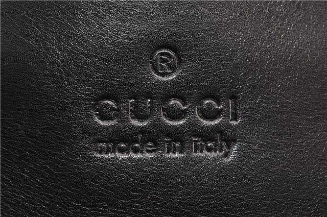 Authentic GUCCI Vintage Shoulder Hand Bag Leather 0013167 Black 1861G