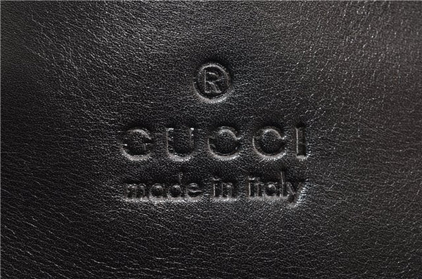 Authentic GUCCI Vintage Shoulder Hand Bag Leather 0013167 Black 1861G